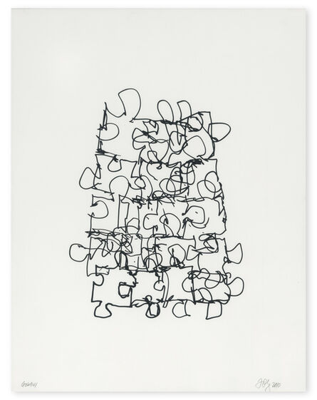 Frank Gehry, ‘Puzzled #6 (Black State)’, 2012