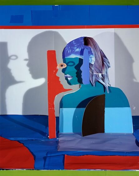 Daniel Gordon, ‘Portrait with Double Shadow in Red, Green, Blue, ’, 2019