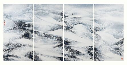 Liu Kuo-sung 刘国松, ‘Dance of Wind and Snow’, 2014