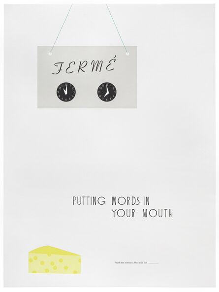 Matthew Brannon, ‘Putting Words In Your Mouth’, 2011