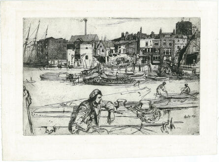 James Abbott McNeill Whistler, ‘Black Lion Wharf’, 1859