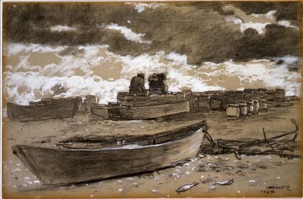 Winslow Homer, ‘Fishermen on Shore’, 1884