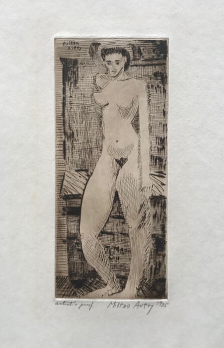 Milton Avery, ‘Young Girl Nude’, 1935