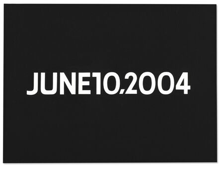 On Kawara, ‘JUNE 10, 2004 (from Today series, 1966-2013)’, 2004