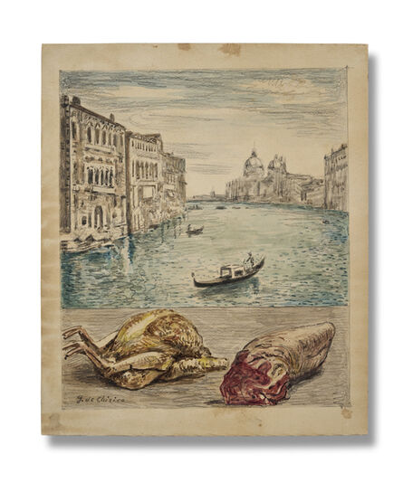 Giorgio de Chirico, ‘View of Venice with Chicken and Tongue’, 1966