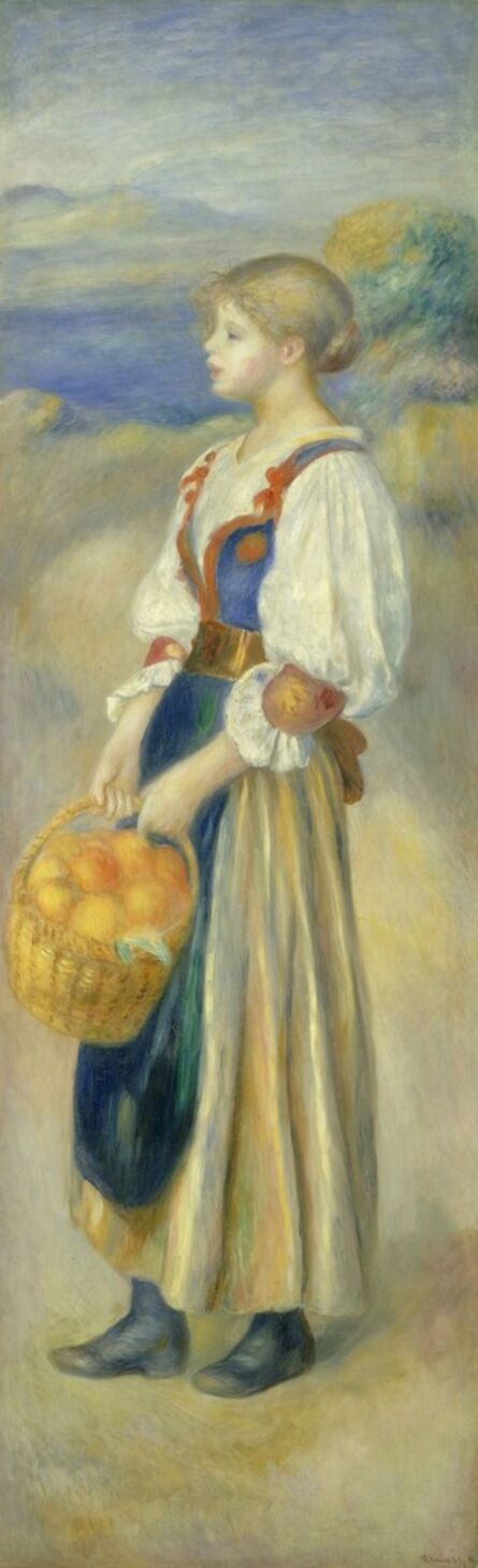 Pierre-Auguste Renoir, ‘Girl with a Basket of Oranges’, ca. 1889