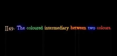 Joseph Kosuth, ‘'#II49. (On Color/Multi #9)'’, 1991