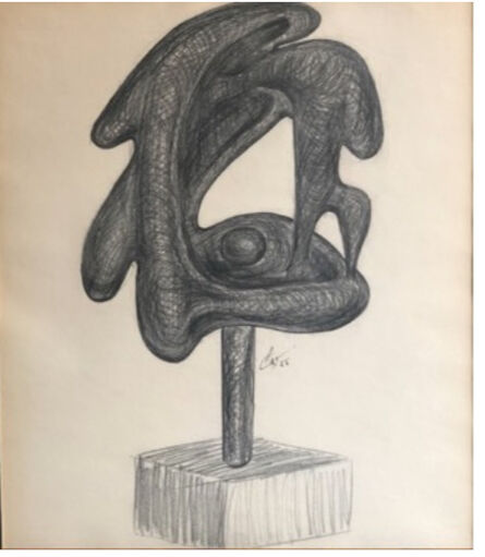 Agustín Cárdenas, ‘Project for a sculpture with base’, 1955