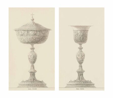 Charles Percier, ‘A ciborium; and A chalice: Designs for the coronation of Napoleon’