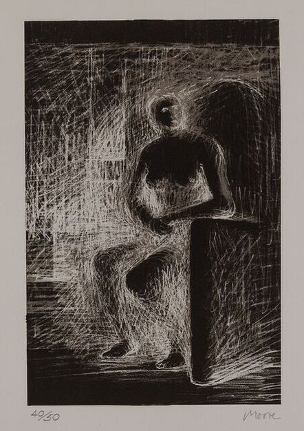 Henry Moore, ‘Seated Figure IV: Reverse Lighting [CGM 410]’, 1974