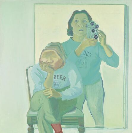Maria Lassnig, ‘Doppelselbstporträt mit Kamera’, 1974
