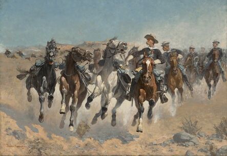 Frederic Remington, ‘Dismounted: The Fourth Troopers Moving the Led Horses’, 1890