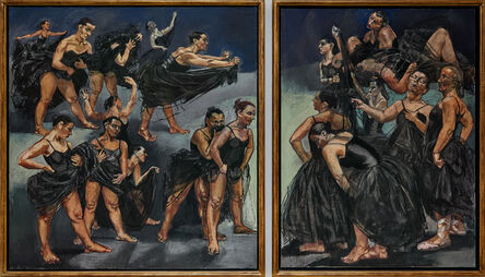 Paula Rego, ‘Dancing Ostriches from Disney’s ‘Fantasia’ (Diptych)’, 1995