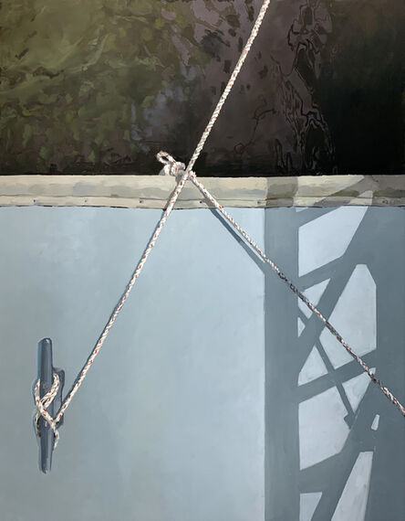 Jenny Brillhart, ‘Walker Pond Blue Dock with Cleat and Rope’, 2020