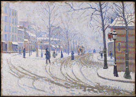 Paul Signac, ‘Snow: Boulevard de Clichy, Paris’, 1886