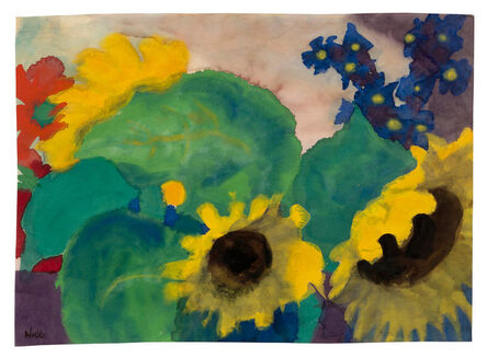 Emil Nolde, ‘Sonnenblumen’, ca 1925-1928