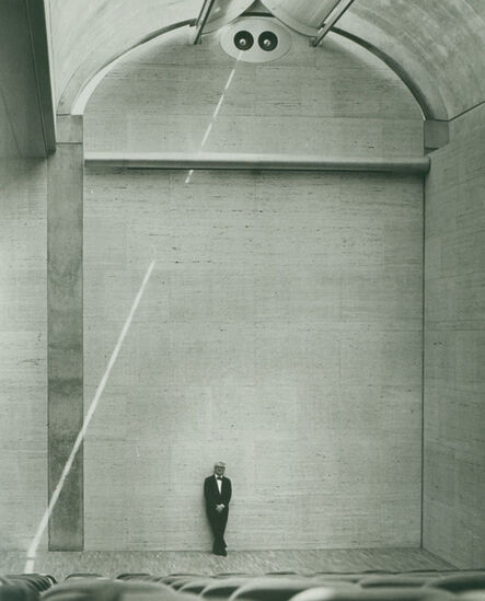Louis Kahn, ‘Louis Kahn in the auditorium of the Kimbell Art Museum’, 1972