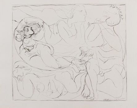 Pablo Picasso, ‘Flutiste et Trois Femmes Nues (Bloch 144)’, 1932