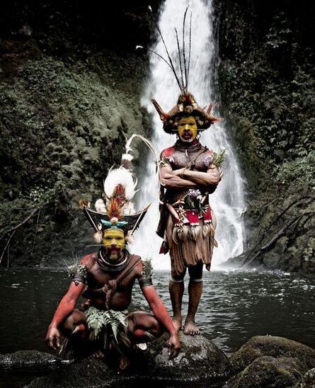 Jimmy Nelson, ‘XV 465 - Huli Wig men - Ambua Falls, Tari Valley - Papua New Guinea’, 2010