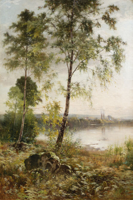 Ernest Parton, ‘View by a Lake’, Late 19th century