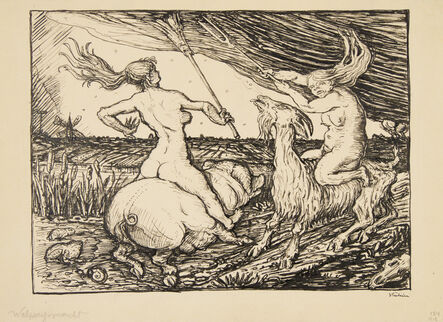Alfred Kubin, ‘Witches' Sabbath’, 1918