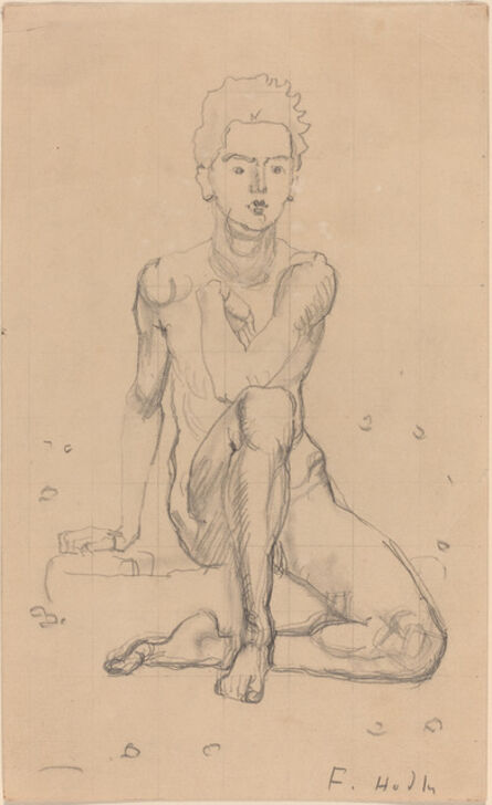 Ferdinand Hodler, ‘Hector Posing Nude’, 1901
