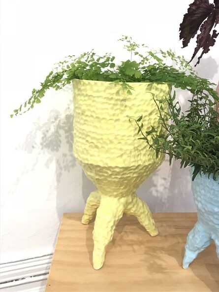 Sean Gerstley, ‘Tall Yellow Tripod Planter’, 2018