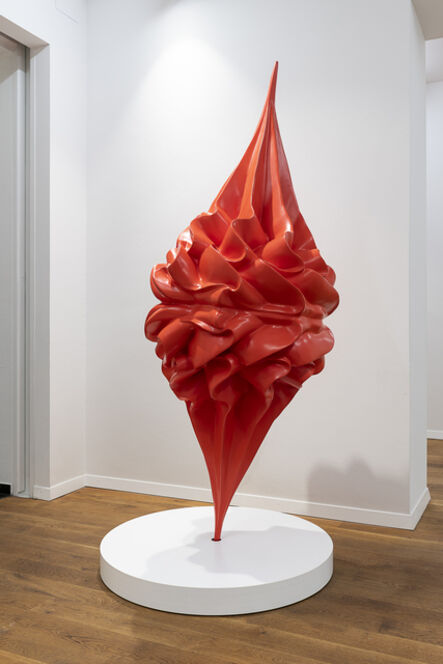 Anke Eilergerhard, ‘Hysterische Balance (red)’, 2021