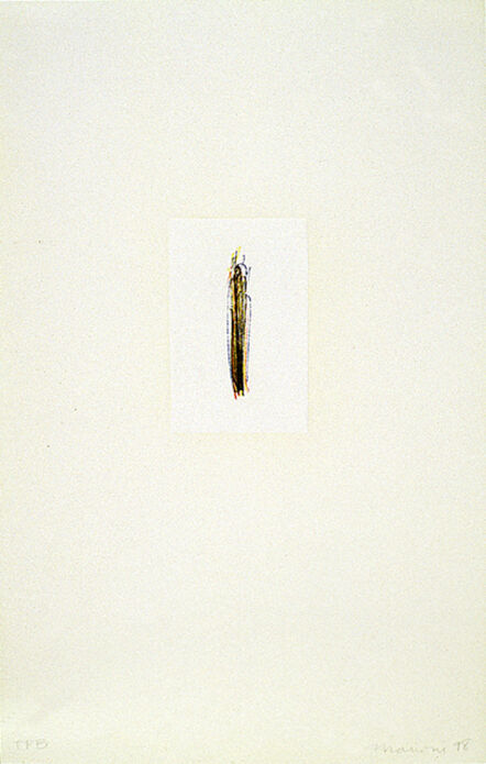 Tom Marioni, ‘Finger Lines (Yellow)’, 1998