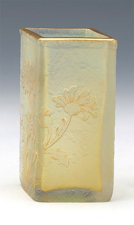 Daum, ‘Yellow Daisy Floral Vase’, 20th Century