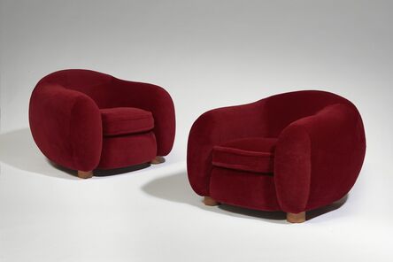 Jean Royère, ‘Pair of "Ours Polaire" armchairs’, 1952