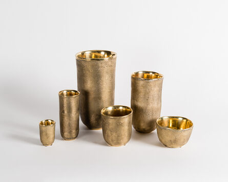 Jaimal Odedra, ‘Rupi, Set of Six Contemporary Bronze Urns’, 2017