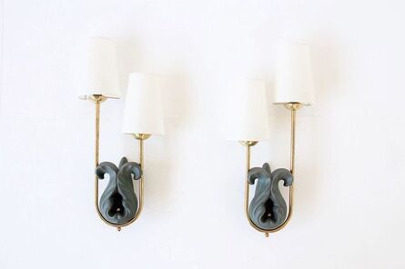 Georges Jouve, ‘Set of Eight Wall Sconces’, ca. France-circa 1950