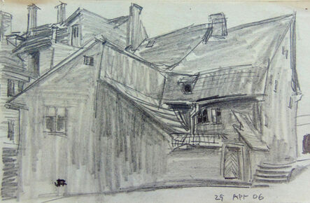 Lyonel Feininger, ‘Backyard in Weimar’, 1906