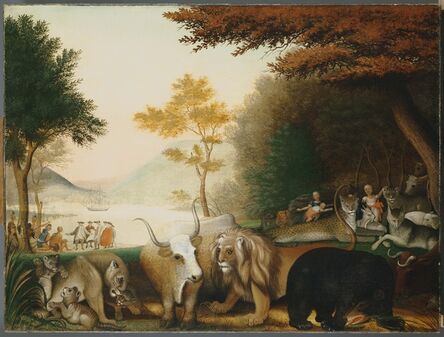 Edward Hicks, ‘The Peaceable Kingdom’, between 1845 and 1846