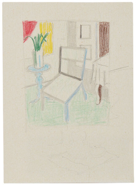 Roy Lichtenstein, ‘Interior without Ashtray (Study)’, 1996