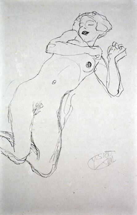 Gustav Klimt, ‘Study for "The Maiden" [Fünfundzwanzig Handzeichnungen]’, 1919