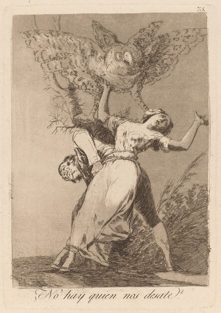 Francisco de Goya, ‘Los caprichos: No hay quien nos desate’, published 1799