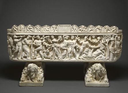 ‘Sarcophagus and Lid, Crouching Lion Supports’, 210 -220