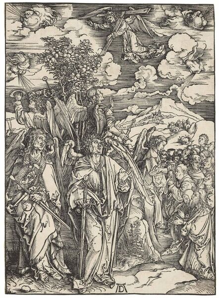 Albrecht Dürer, ‘The Four Angels holding the Winds, from: Apocalypse (B. 66; M., Holl. 169; S.M.S. 117)’, ca. 1497-1498