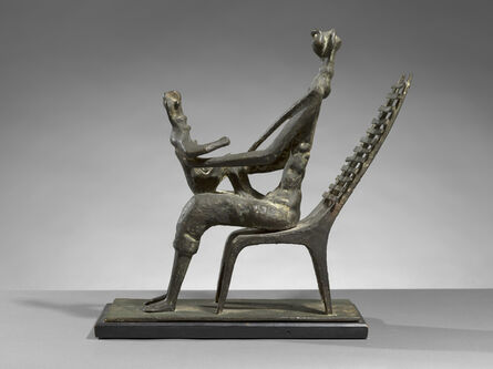 Henry Moore, ‘Mother and Child on Ladderback Chair’, 1952