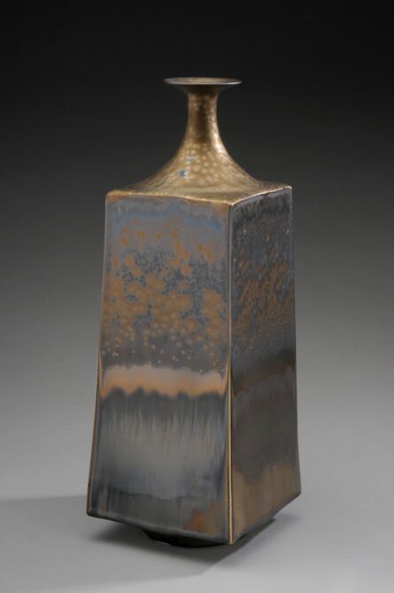 Hideaki Miyamura, ‘Square vase, bronze glaze’, 2019