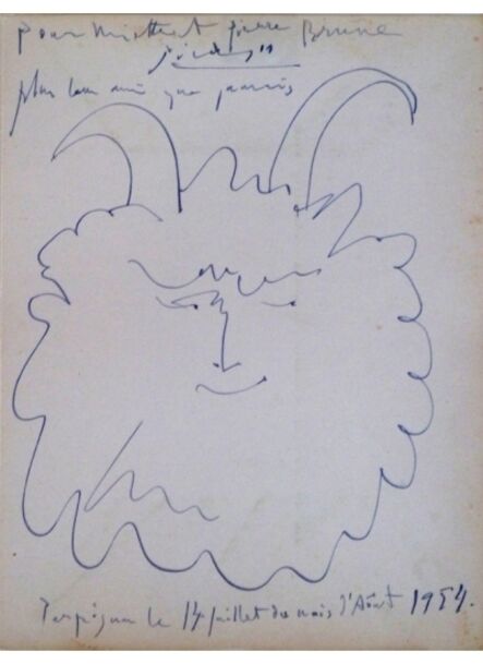 Pablo Picasso, ‘ Tête de Faun Heureux’, 1954
