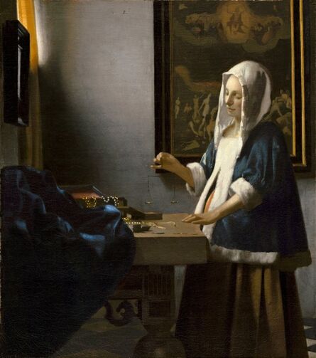 Johannes Vermeer, ‘Woman Holding a Balance’, 1664
