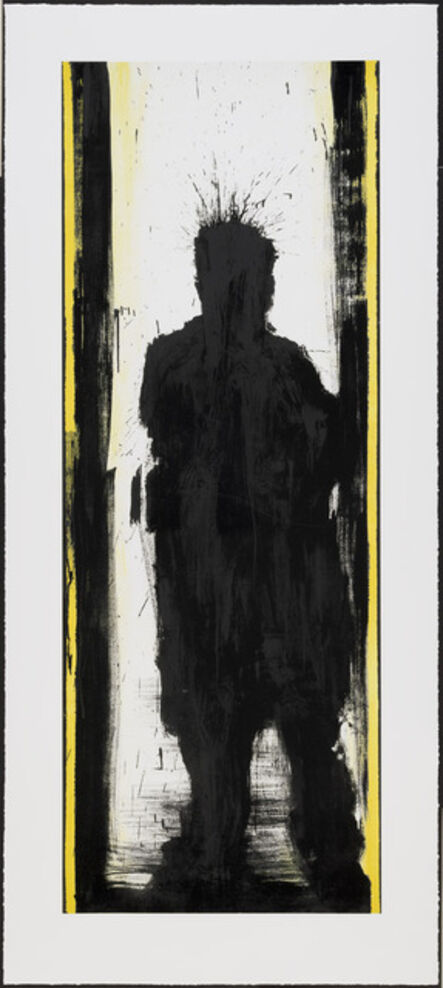 Richard Hambleton, ‘Standing Shadowman Black and Yellow’, 2021