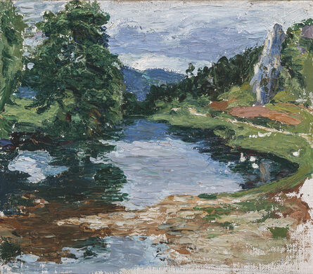 Gabriele Münter, ‘Landschaft bei Kallmünz (Landscape near Kallmünz)’, 1903