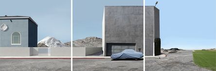 Lauren Marsolier, ‘Landscape with Covered Car (triptych)’, 2012