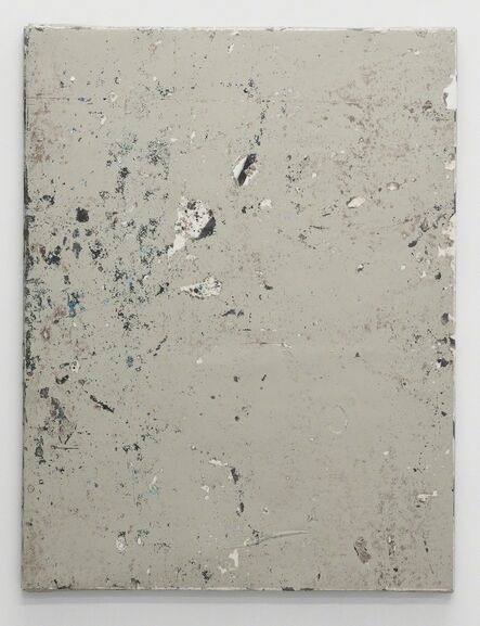 Olve Sande, ‘Linoleum composition in grey with knife II’, 2012