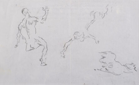 Giorgio de Chirico, ‘Studio di figura e cavallo’, 1972 ca.
