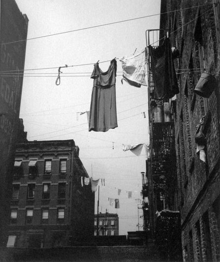 John Albok, ‘Untitled, New York (Clothesline w/ Dress)’, 1930